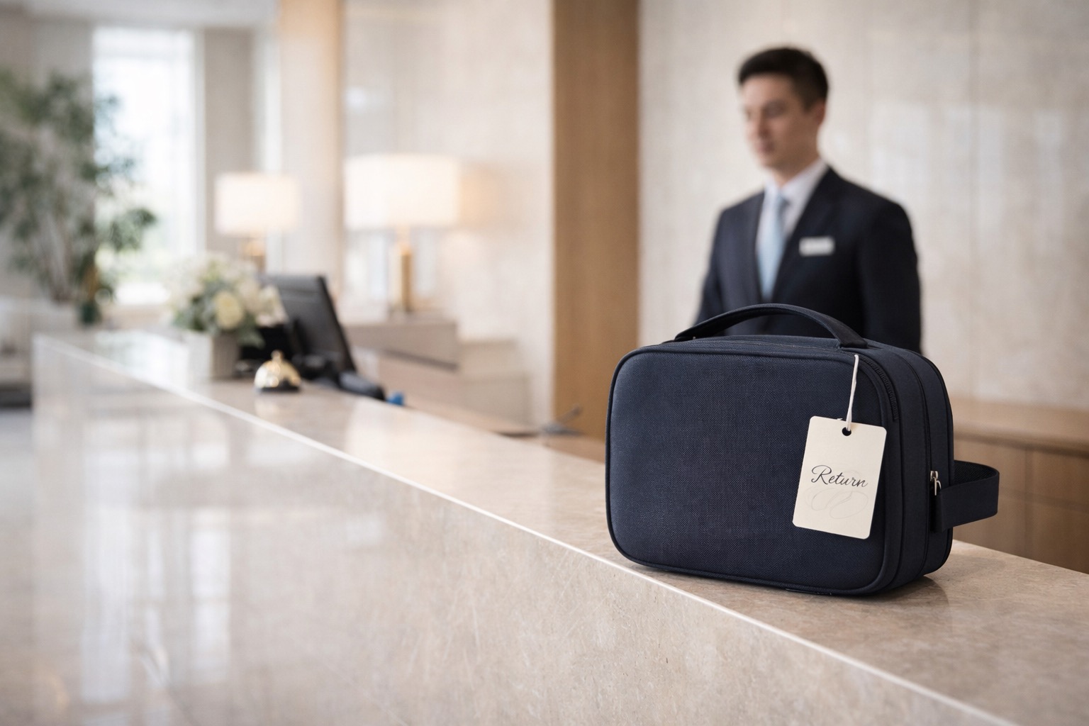 Rental items left with the guest’s hotel front desk for APIOZ to collect